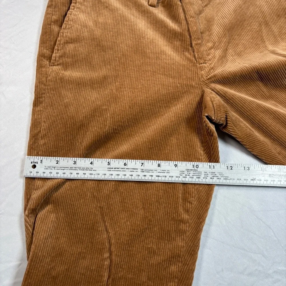 Polo Ralph Lauren Corduroy Pants Mens 34x32 Brown Stretch Straight Fit Trousers